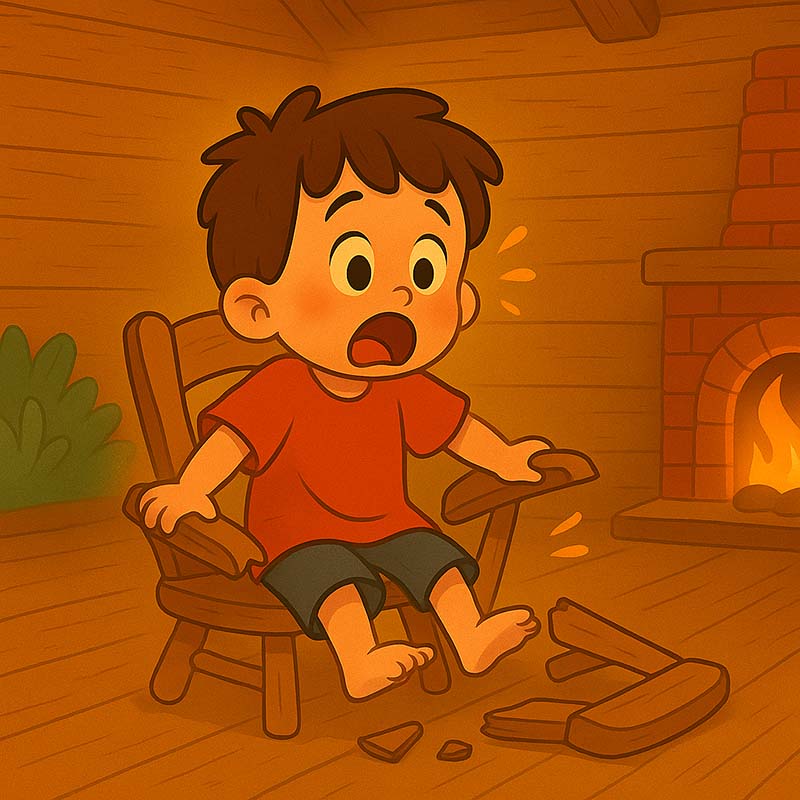ایلیا و خرس ها - شکستن صندلی خرس کوچولو