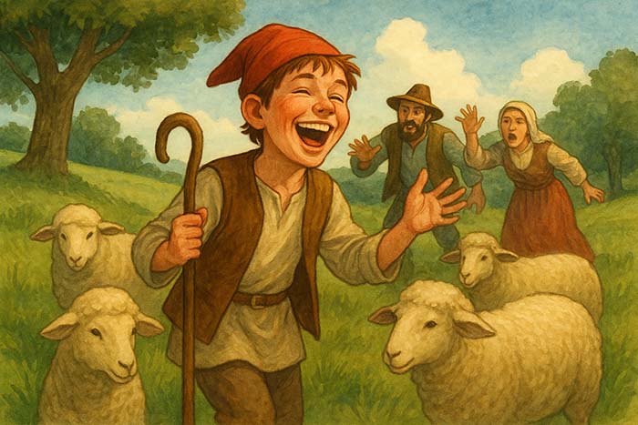 قصه کودکانه چوپان دروغگو