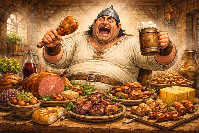 داستان کودکانه پهلون پنبه و غذاهای خوشمزه