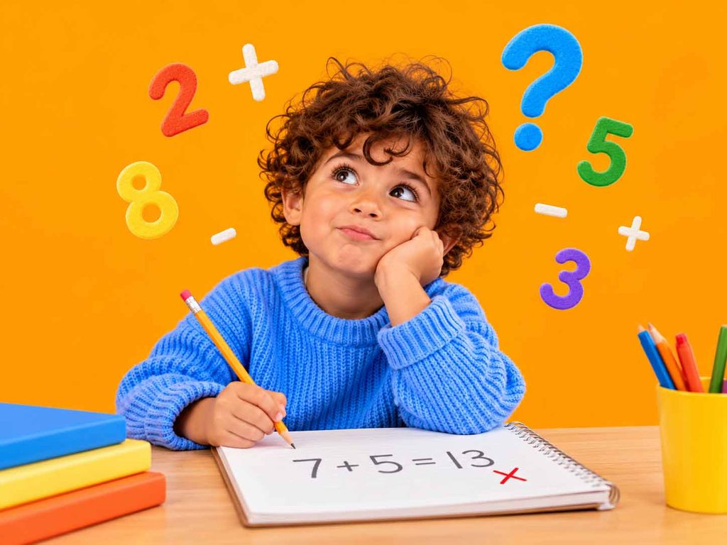 اشتباه ساده کودک در ریاضی